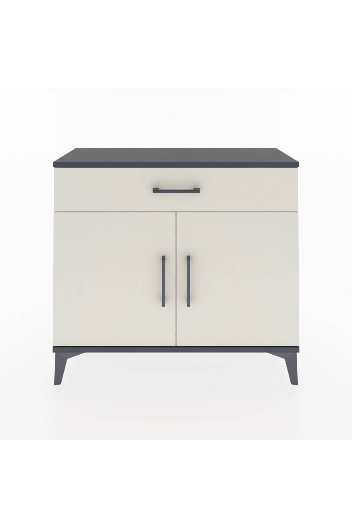 Arges Şifonyer Tek Raflı Tek Çekmeceli 2 Kapaklı 88x30x80 - S03M023V4A