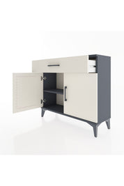 Arges Şifonyer Tek Raflı Tek Çekmeceli 2 Kapaklı 88x30x80 - S03M023V4A
