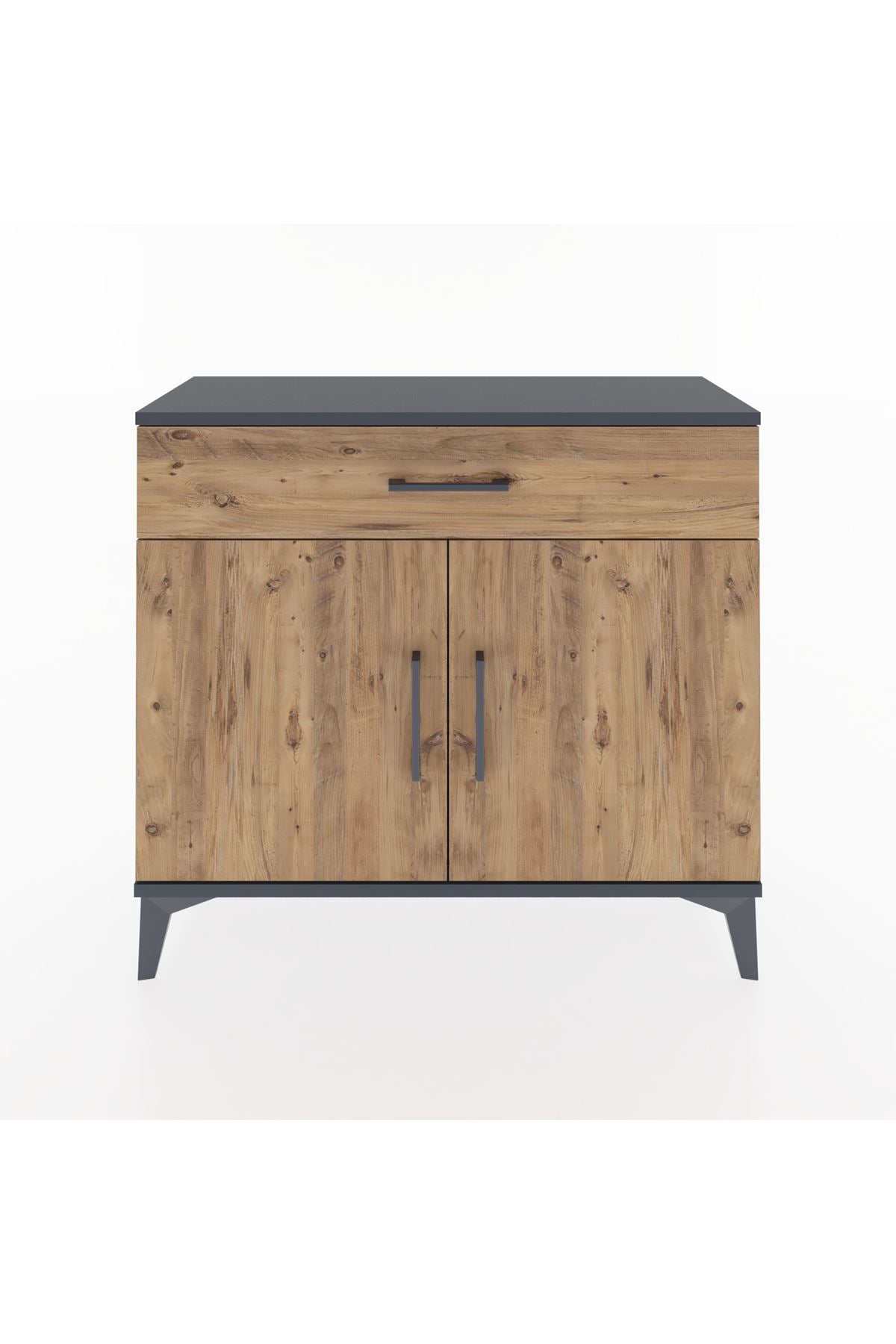 Arges Şifonyer Tek Raflı Tek Çekmeceli 2 Kapaklı 88x30x80 - S03M023V6A