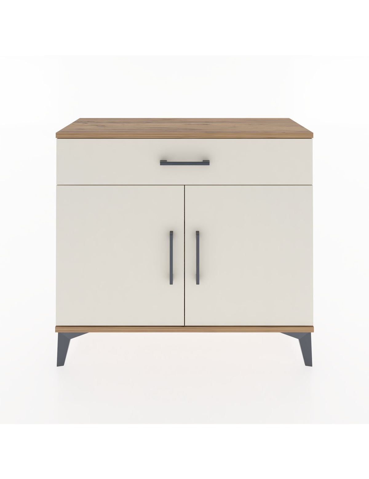 Arges Şifonyer Tek Raflı Tek Çekmeceli 2 Kapaklı 88x30x80 - S03M023V7A