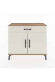 Arges Şifonyer Tek Raflı Tek Çekmeceli 2 Kapaklı 88x30x80 - S03M023V7A