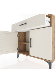 Arges Şifonyer Tek Raflı Tek Çekmeceli 2 Kapaklı 88x30x80 - S03M023V7A