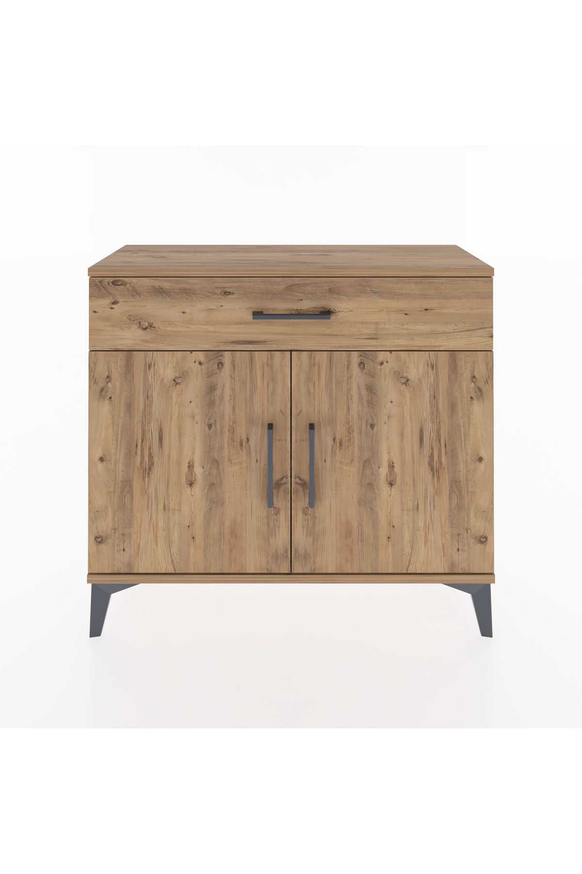 Arges Şifonyer Tek Raflı Tek Çekmeceli 2 Kapaklı 88x30x80 - S03M023V9A