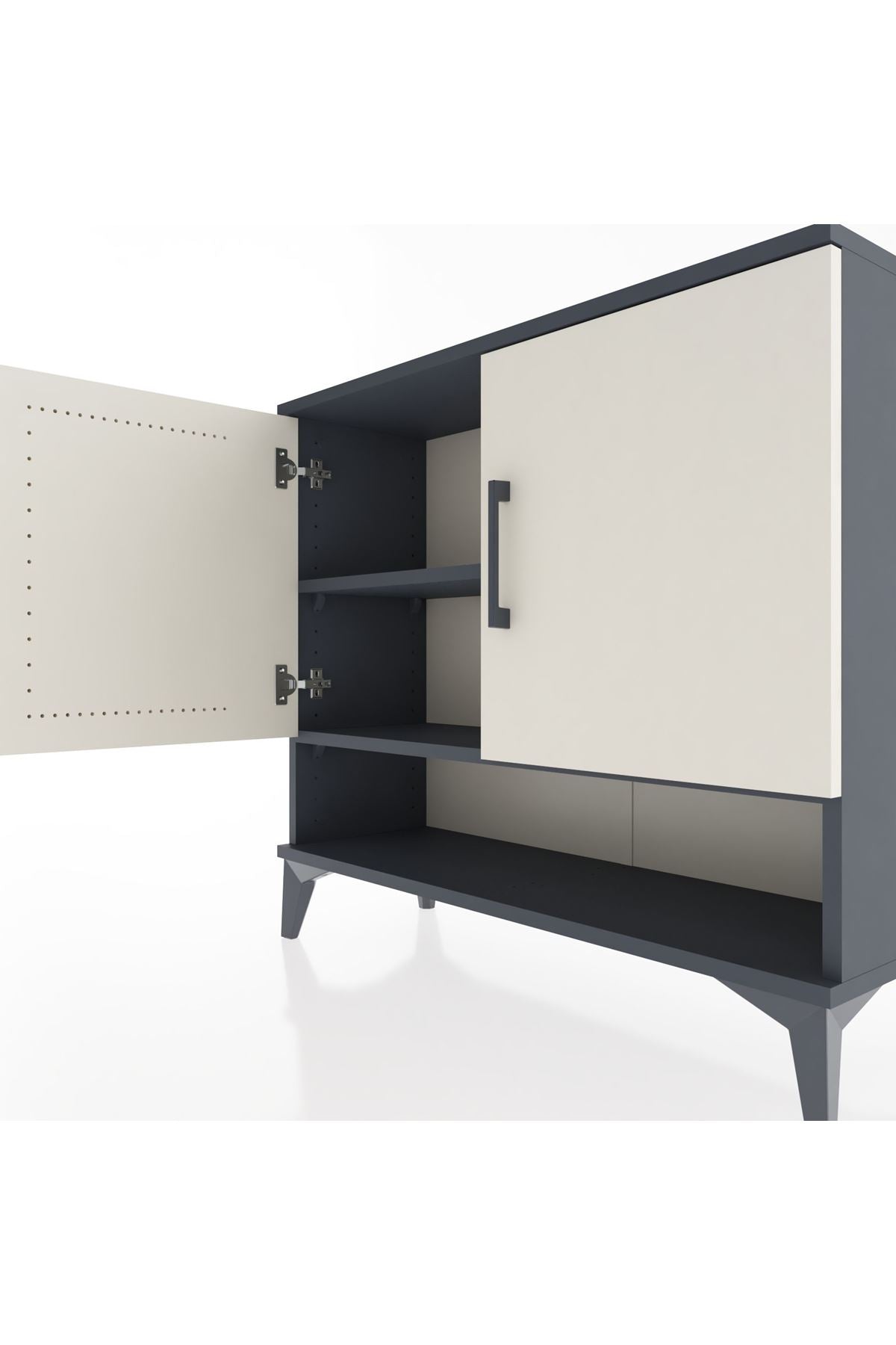 Arges Şifonyer 2 Raflı 2 Kapaklı 88x30x80 - S03M024V4A