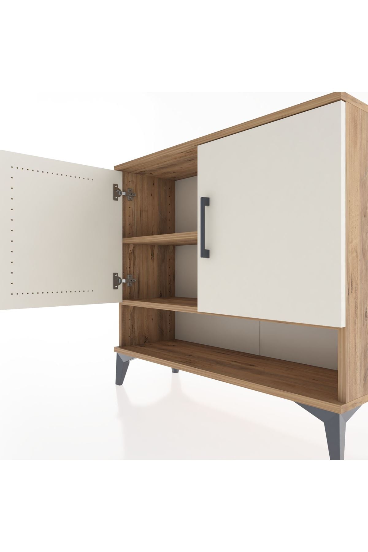 Arges Şifonyer 2 Raflı 2 Kapaklı 88x30x80 - S03M024V7A