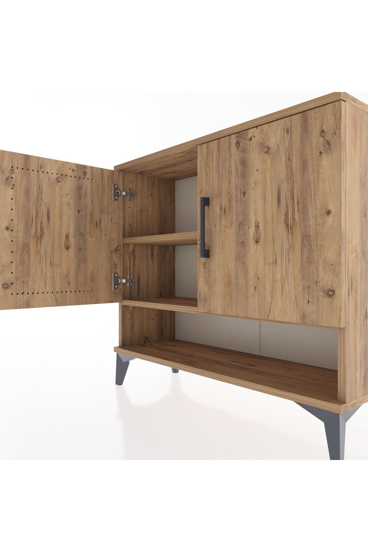 Arges Şifonyer 2 Raflı 2 Kapaklı 88x30x80 - S03M024V9A