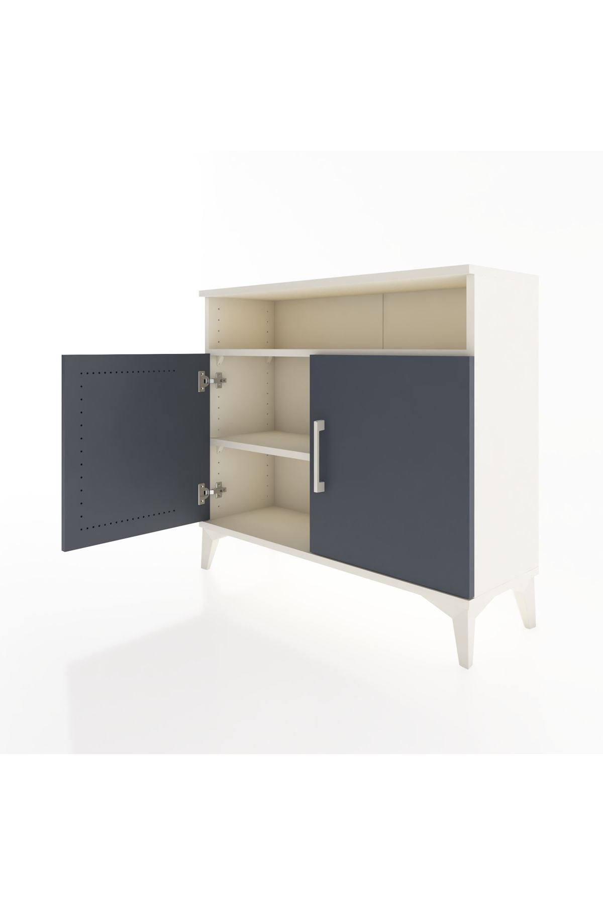 Arges Şifonyer 2 Raflı 2 Kapaklı 88x30x80 - S03M025V2A