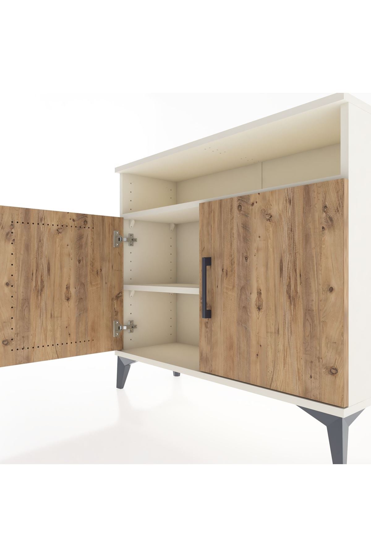 Arges Şifonyer 2 Raflı 2 Kapaklı 88x30x80 - S03M025V3A
