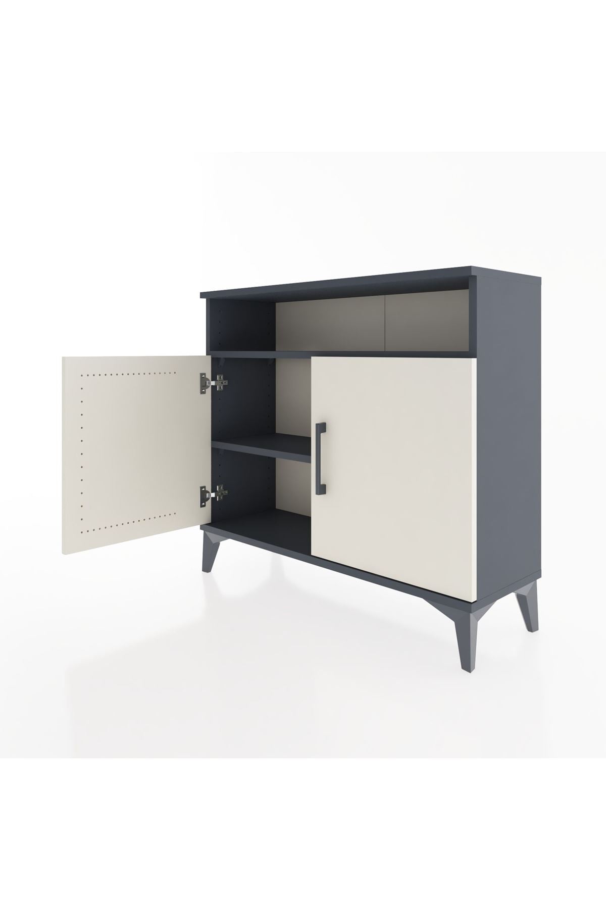 Arges Şifonyer 2 Raflı 2 Kapaklı 88x30x80 - S03M025V4A
