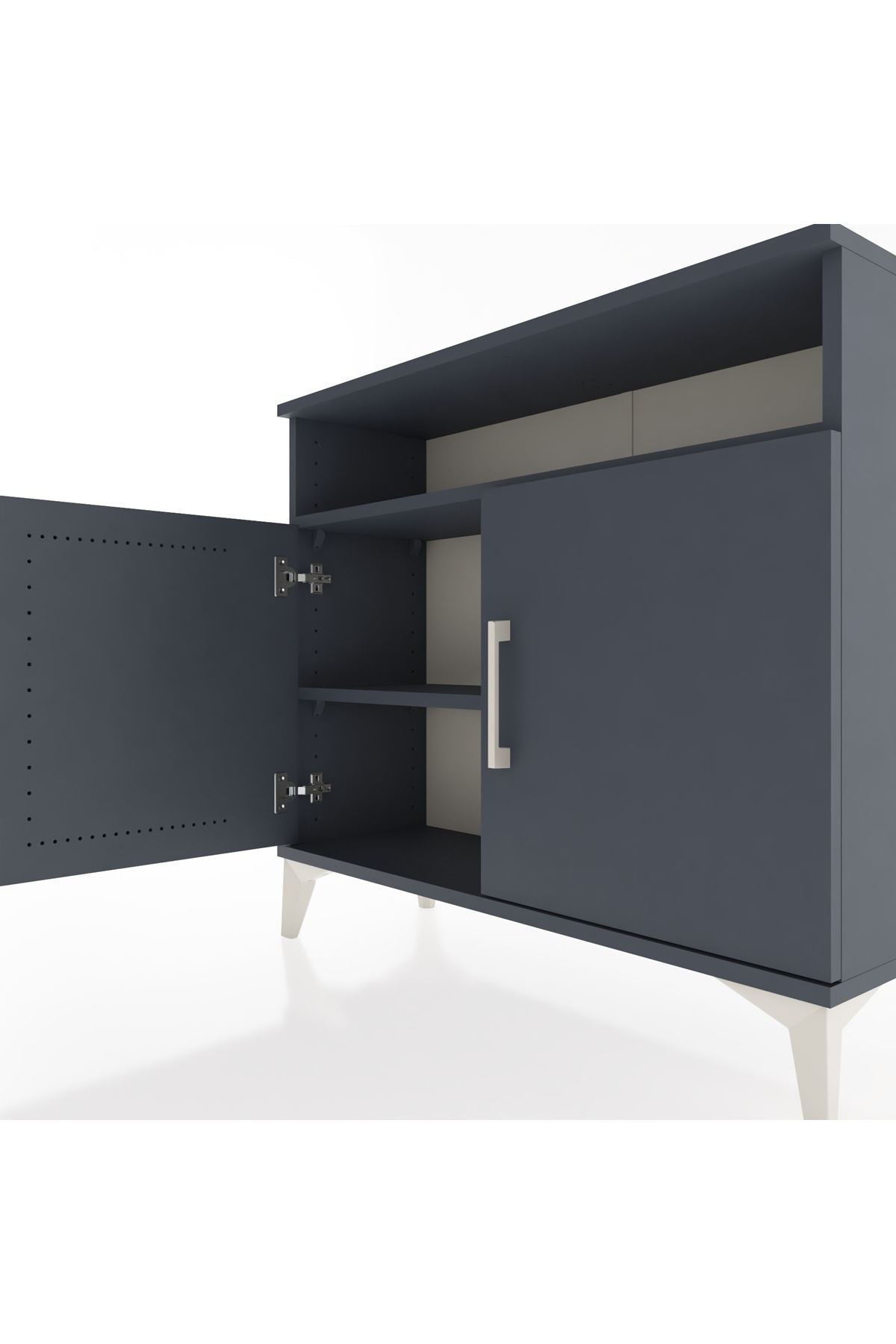 Arges Şifonyer 2 Raflı 2 Kapaklı 88x30x80 - S03M025V5A