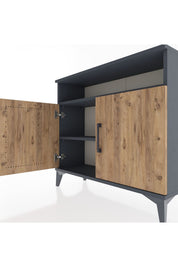 Arges Şifonyer 2 Raflı 2 Kapaklı 88x30x80 - S03M025V6A