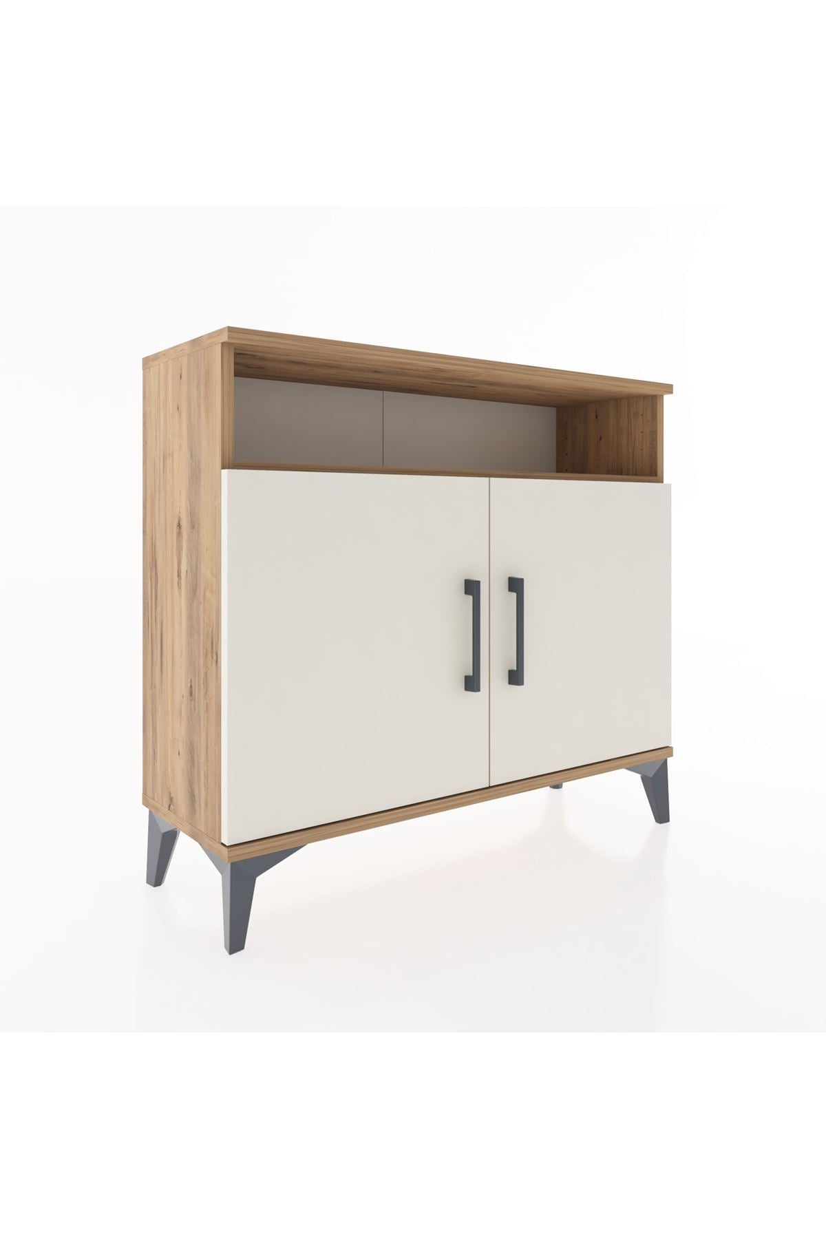 Arges Şifonyer 2 Raflı 2 Kapaklı 88x30x80 - S03M025V7A