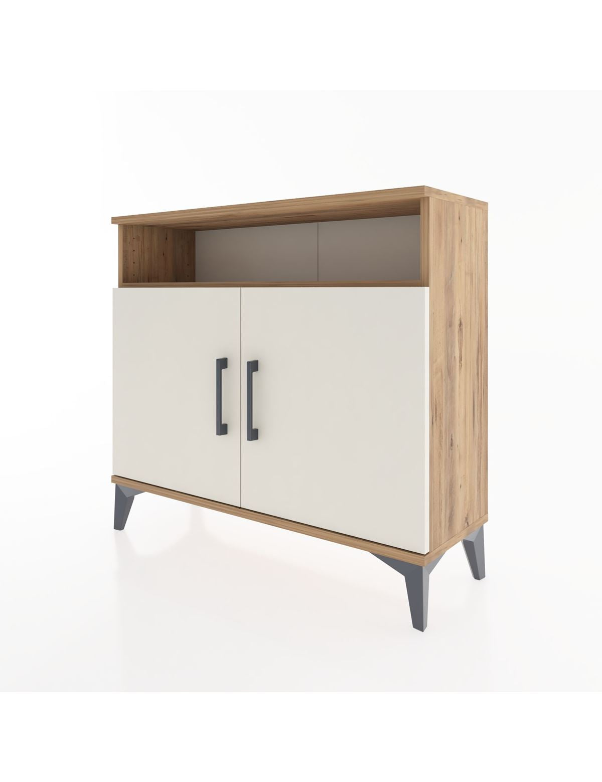 Arges Şifonyer 2 Raflı 2 Kapaklı 88x30x80 - S03M025V7A