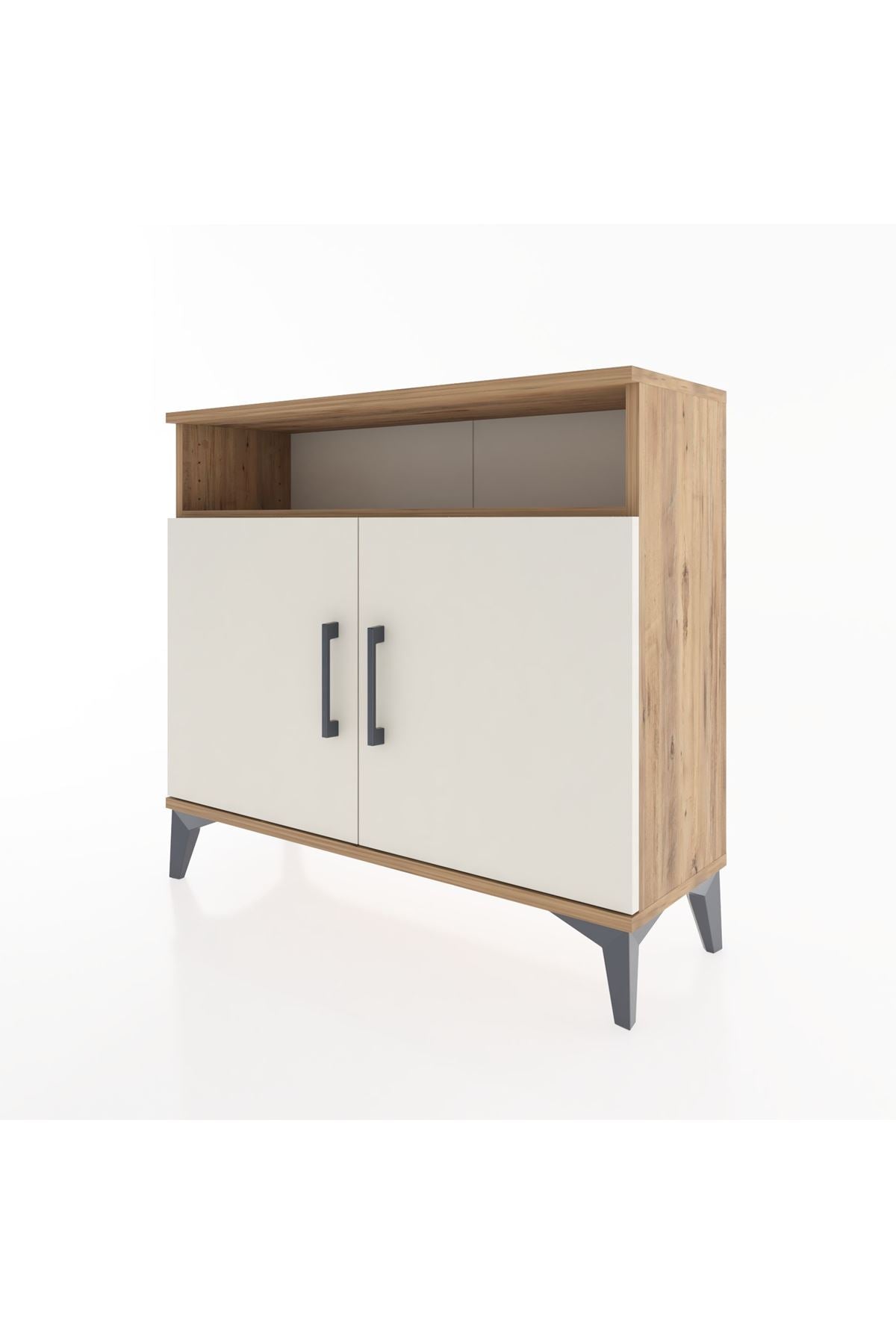 Arges Şifonyer 2 Raflı 2 Kapaklı 88x30x80 - S03M025V7A