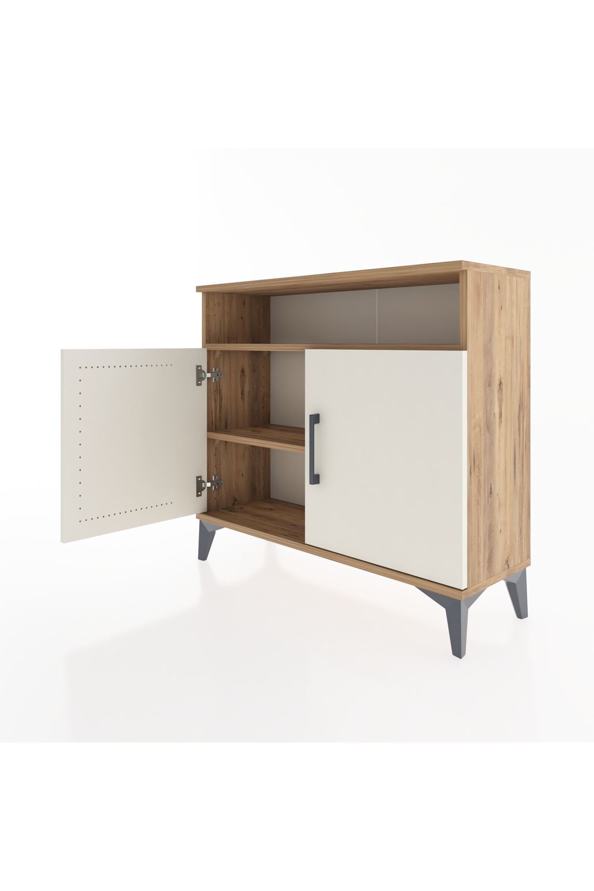 Arges Şifonyer 2 Raflı 2 Kapaklı 88x30x80 - S03M025V7A