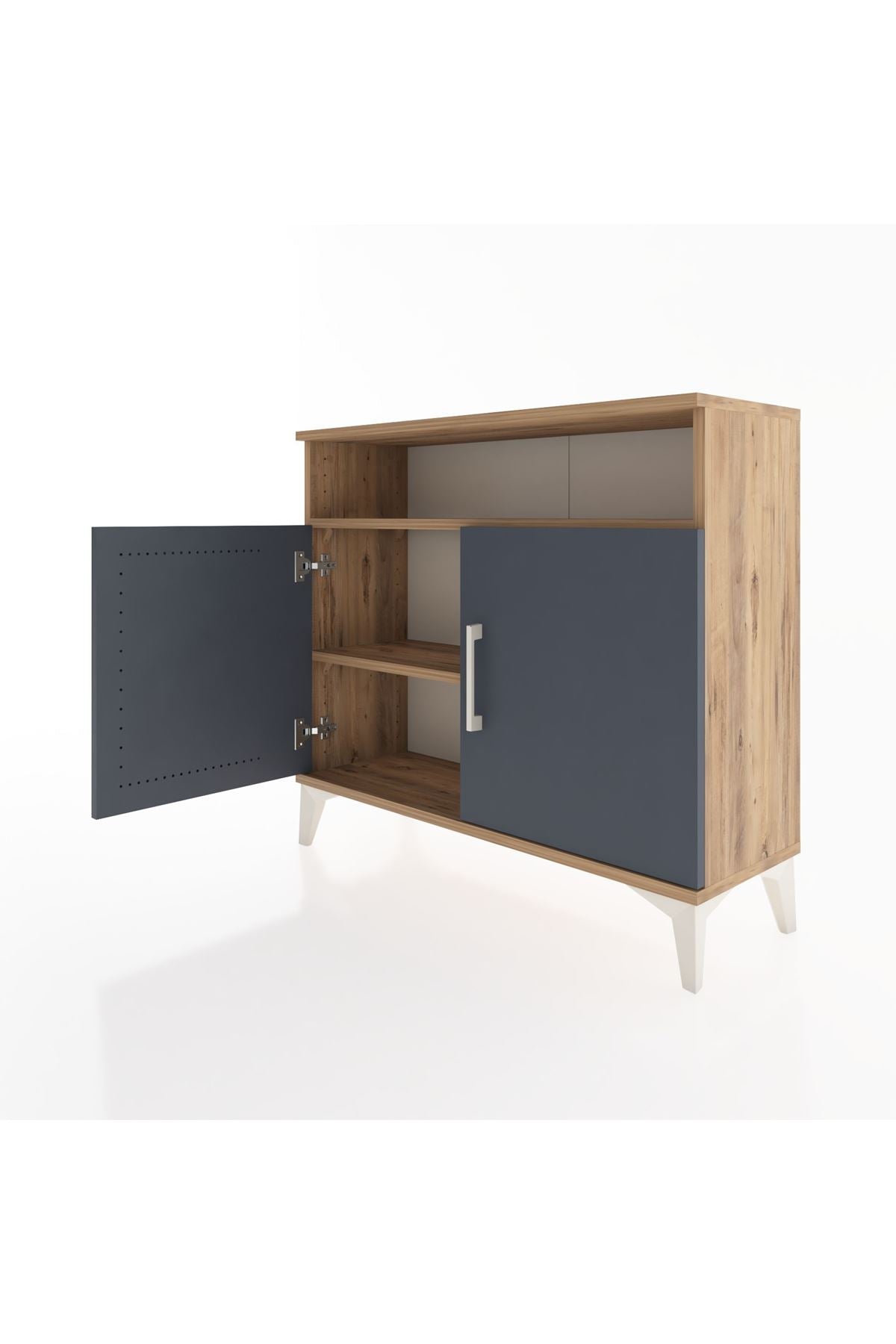 Arges Şifonyer 2 Raflı 2 Kapaklı 88x30x80 - S03M025V8A