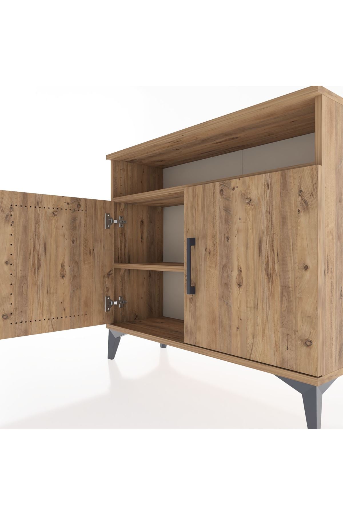Arges Şifonyer 2 Raflı 2 Kapaklı 88x30x80 - S03M025V9A