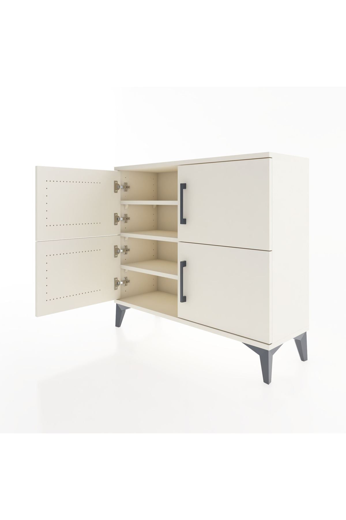 Arges Şifonyer 3 Raflı 4 Kapaklı 88x30x80 - S03M026V1A
