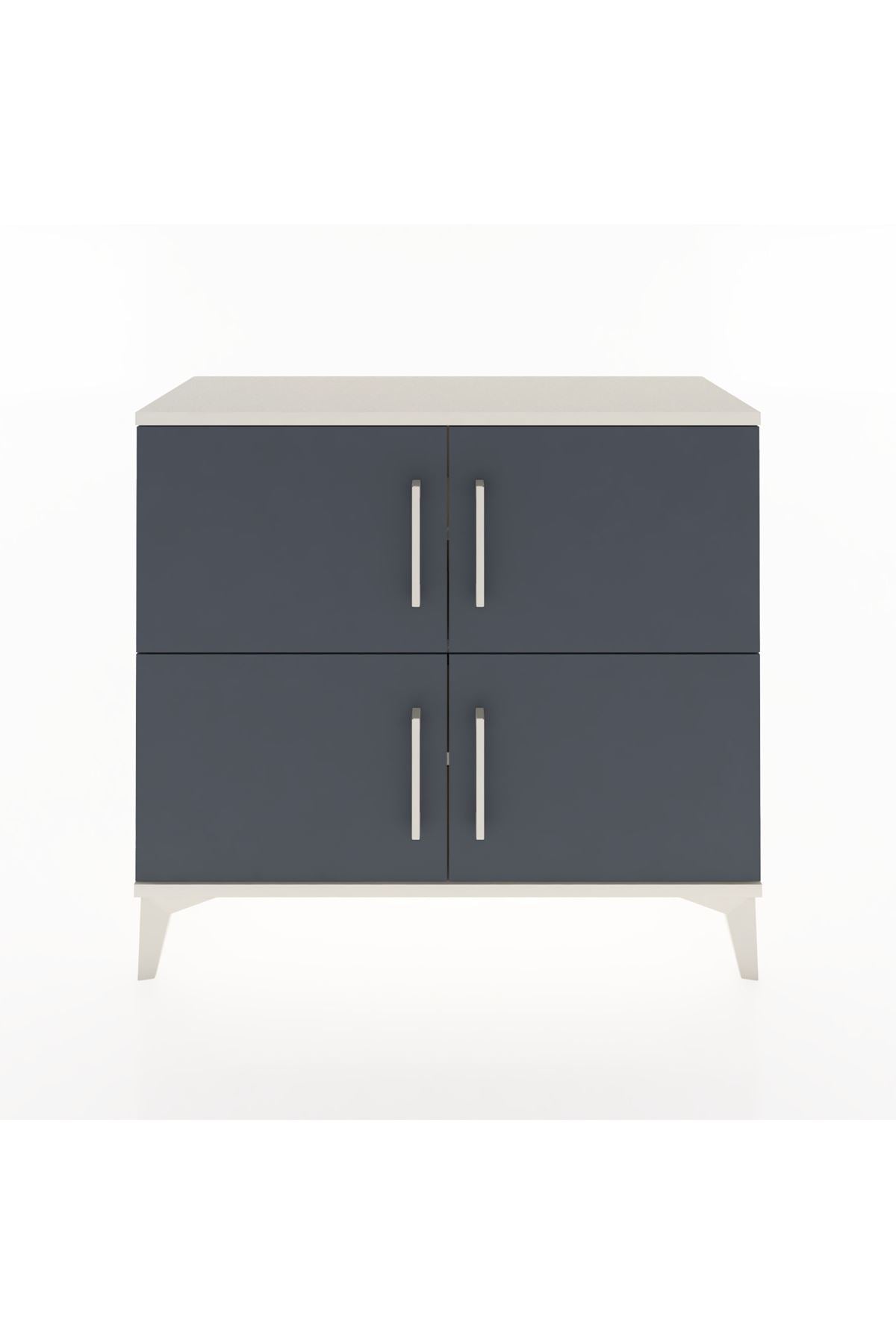 Arges Şifonyer 3 Raflı 4 Kapaklı 88x30x80 - S03M026V2A