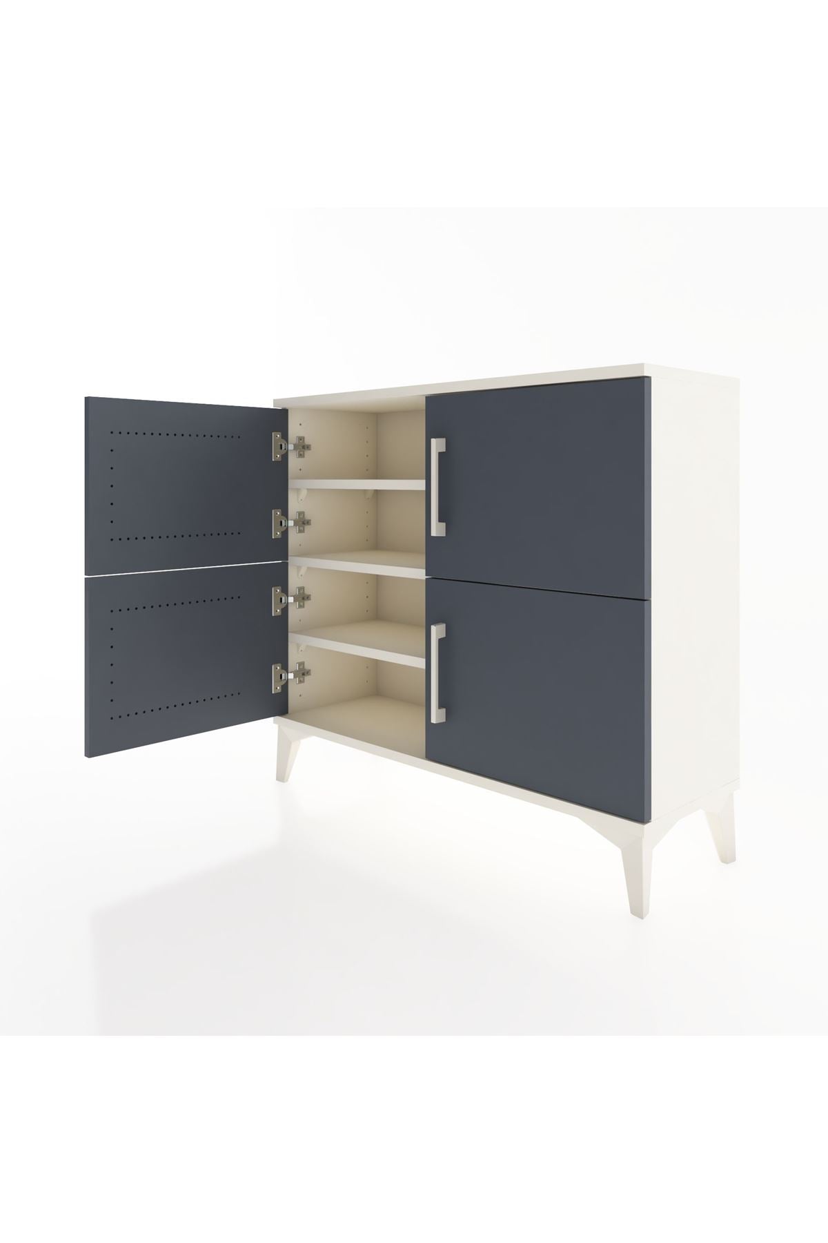 Arges Şifonyer 3 Raflı 4 Kapaklı 88x30x80 - S03M026V2A