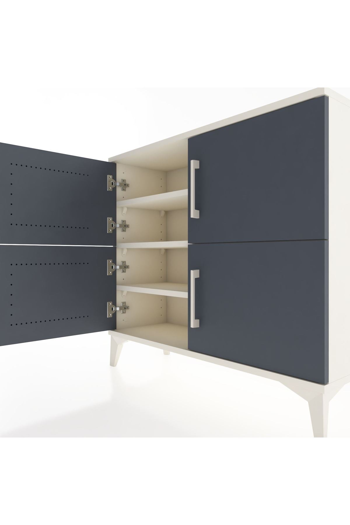Arges Şifonyer 3 Raflı 4 Kapaklı 88x30x80 - S03M026V2A