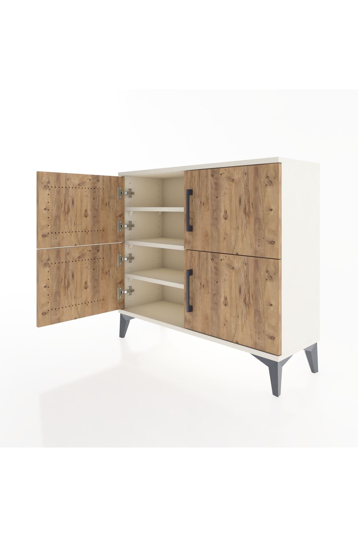Arges Şifonyer 3 Raflı 4 Kapaklı 88x30x80 - S03M026V3A
