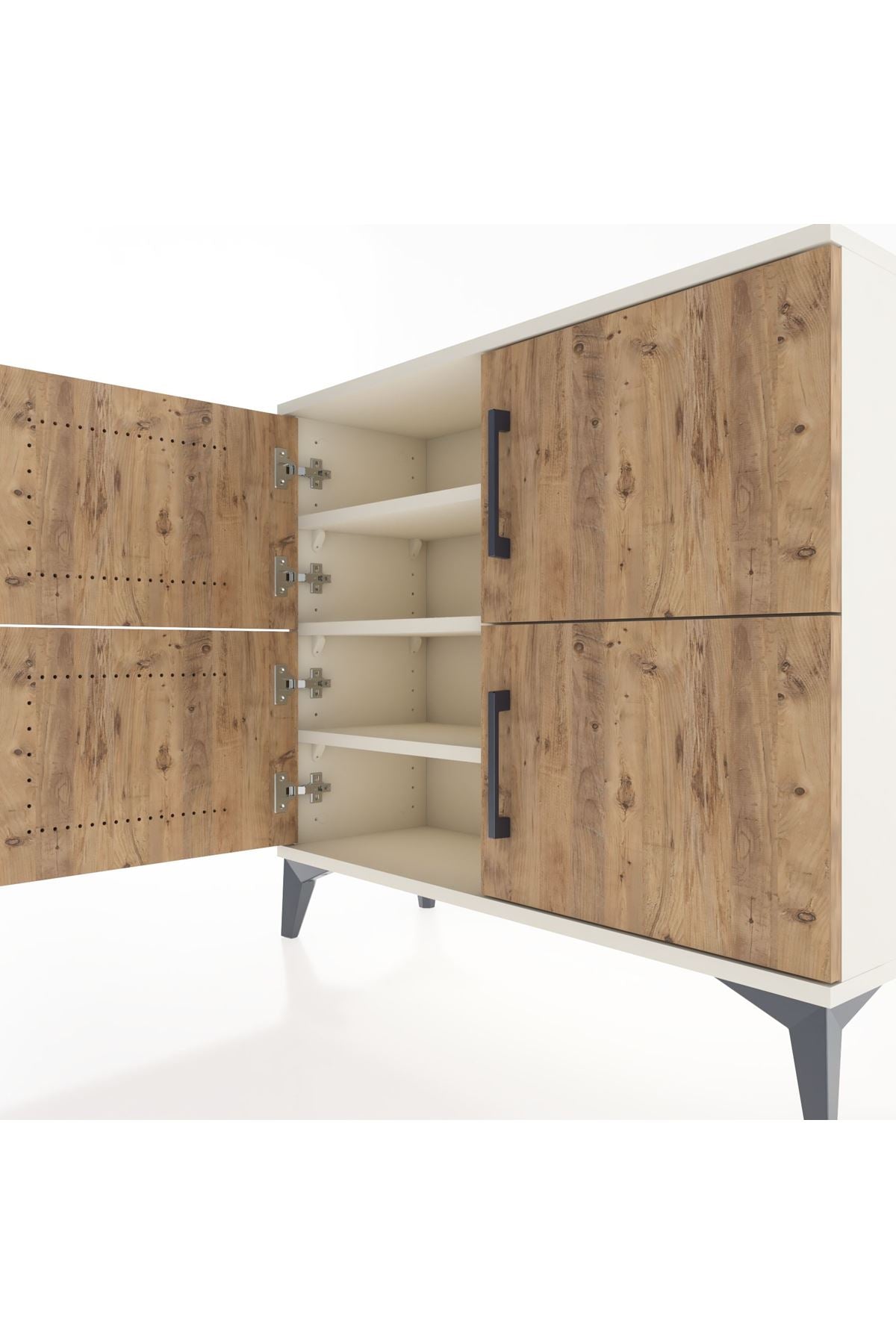 Arges Şifonyer 3 Raflı 4 Kapaklı 88x30x80 - S03M026V3A