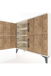 Arges Şifonyer 3 Raflı 4 Kapaklı 88x30x80 - S03M026V3A