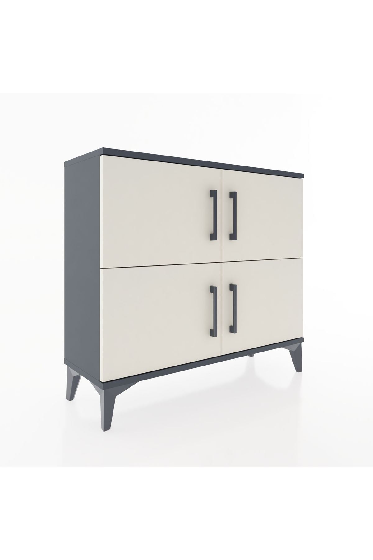 Arges Şifonyer 3 Raflı 4 Kapaklı 88x30x80 - S03M026V4A