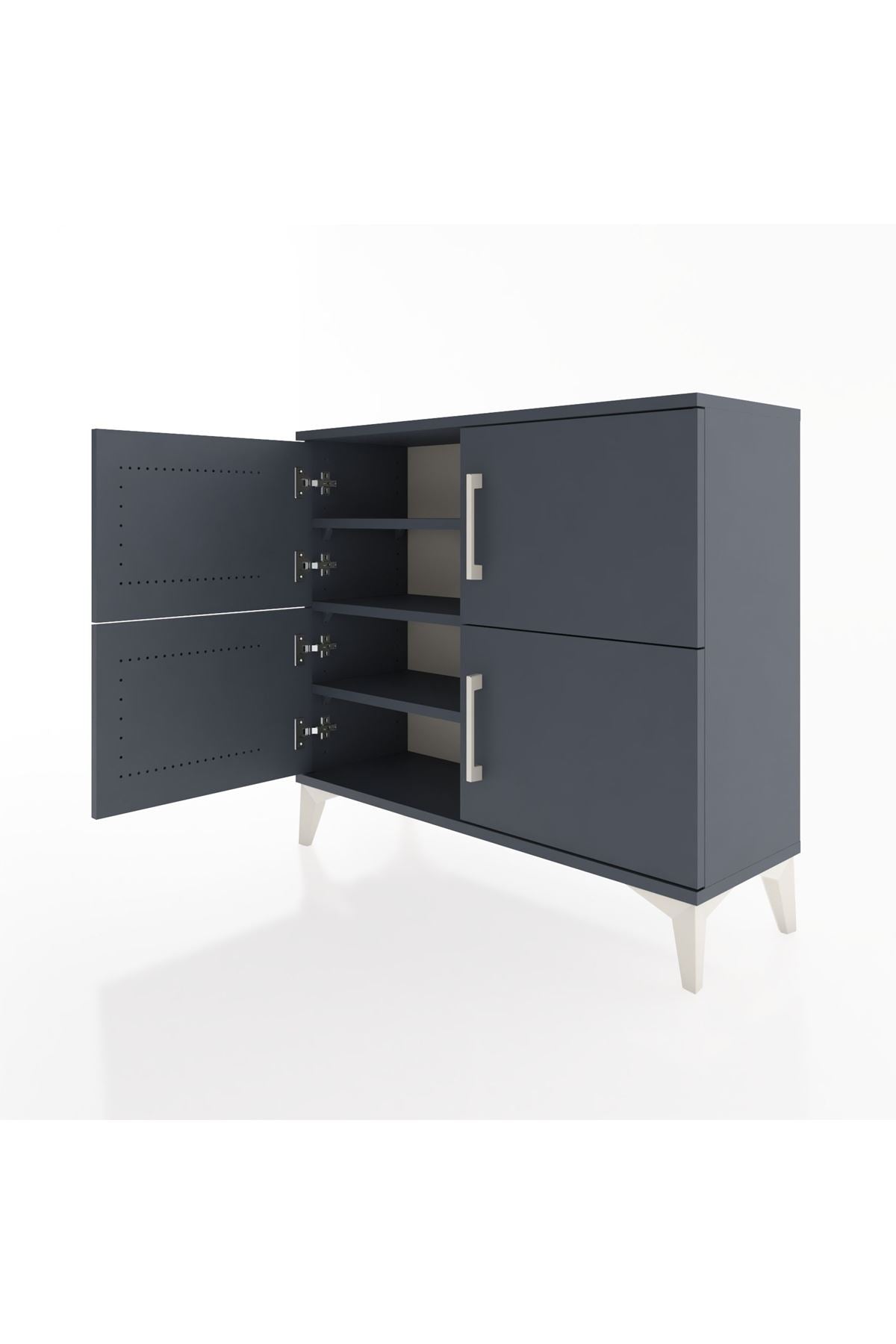 Arges Şifonyer 3 Raflı 4 Kapaklı 88x30x80 - S03M026V5A