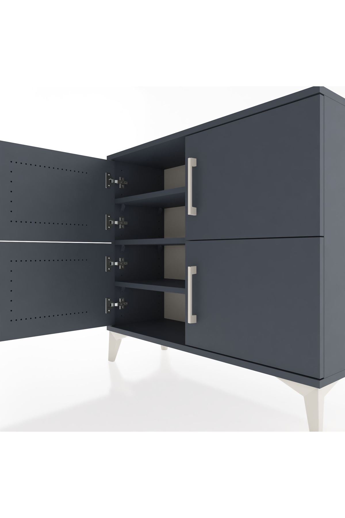 Arges Şifonyer 3 Raflı 4 Kapaklı 88x30x80 - S03M026V5A