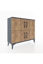 Arges Şifonyer 3 Raflı 4 Kapaklı 88x30x80 - S03M026V6A