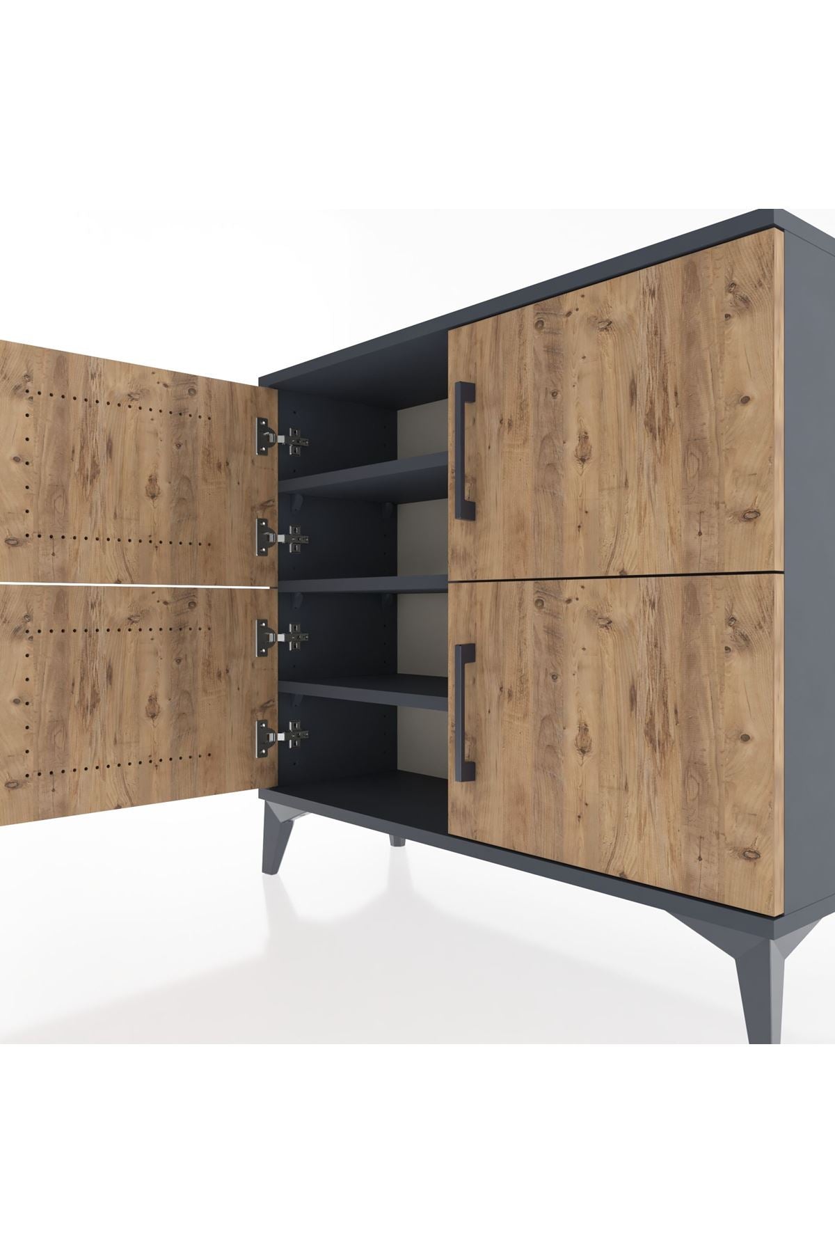 Arges Şifonyer 3 Raflı 4 Kapaklı 88x30x80 - S03M026V6A