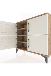 Arges Şifonyer 3 Raflı 4 Kapaklı 88x30x80 - S03M026V7A