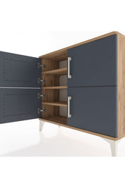 Arges Şifonyer 3 Raflı 4 Kapaklı 88x30x80 - S03M026V8A
