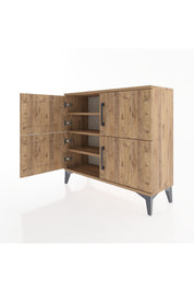 Arges Şifonyer 3 Raflı 4 Kapaklı 88x30x80 - S03M026V9A