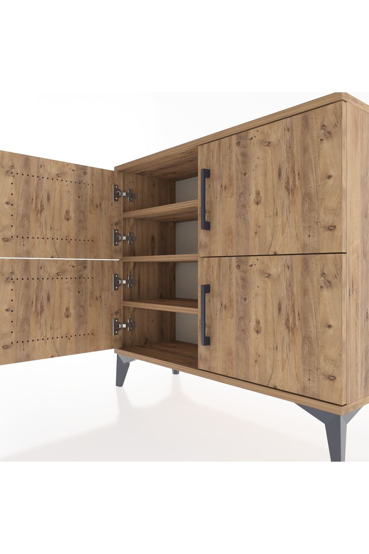 Arges Şifonyer 3 Raflı 4 Kapaklı 88x30x80 - S03M026V9A