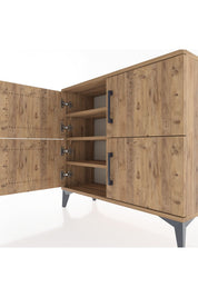Arges Şifonyer 3 Raflı 4 Kapaklı 88x30x80 - S03M026V9A
