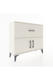 Arges Şifonyer Tek Raflı Tek Çekmeceli 2 Kapaklı 88x30x80 - S03M027V1A