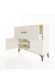 Arges Şifonyer Tek Raflı Tek Çekmeceli 2 Kapaklı 88x30x80 - S03M027V1A
