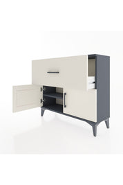 Arges Şifonyer Tek Raflı Tek Çekmeceli 2 Kapaklı 88x30x80 - S03M027V4A