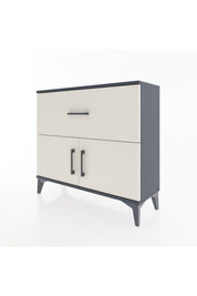 Arges Şifonyer Tek Raflı Tek Çekmeceli 2 Kapaklı 88x30x80 - S03M027V4A