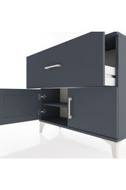 Arges Şifonyer Tek Raflı Tek Çekmeceli 2 Kapaklı 88x30x80 - S03M027V5A