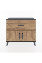 Arges Şifonyer Tek Raflı Tek Çekmeceli 2 Kapaklı 88x30x80 - S03M027V6A