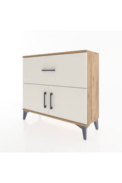 Arges Şifonyer Tek Raflı Tek Çekmeceli 2 Kapaklı 88x30x80 - S03M027V7A