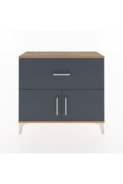 Arges Şifonyer Tek Raflı Tek Çekmeceli 2 Kapaklı 88x30x80 - S03M027V8A