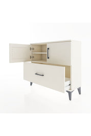 Arges Şifonyer 2 Raflı Tek Çekmeceli 2 Kapaklı 88x30x80 - S03M028V1A