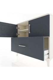 Arges Şifonyer 2 Raflı Tek Çekmeceli 2 Kapaklı 88x30x80 - S03M028V2A