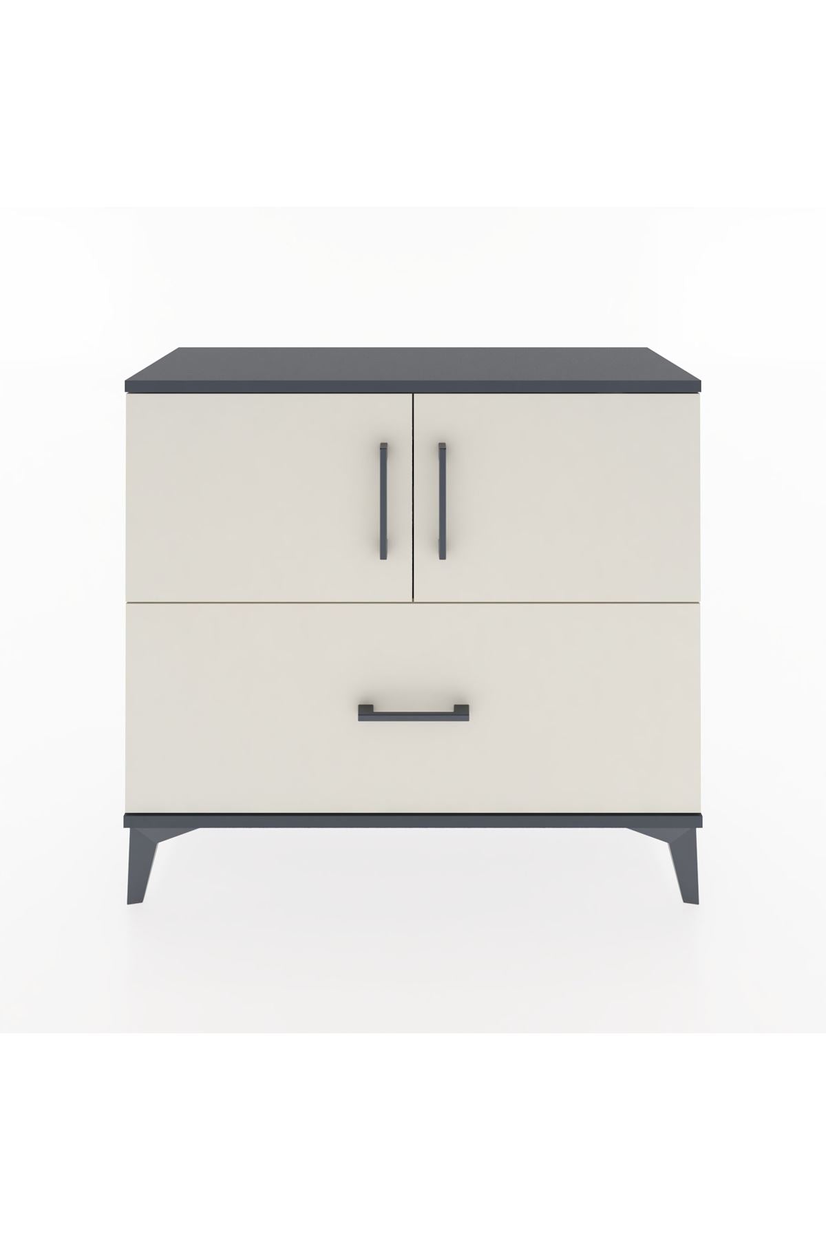 Arges Şifonyer 2 Raflı Tek Çekmeceli 2 Kapaklı 88x30x80 - S03M028V4A