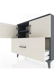 Arges Şifonyer 2 Raflı Tek Çekmeceli 2 Kapaklı 88x30x80 - S03M028V4A